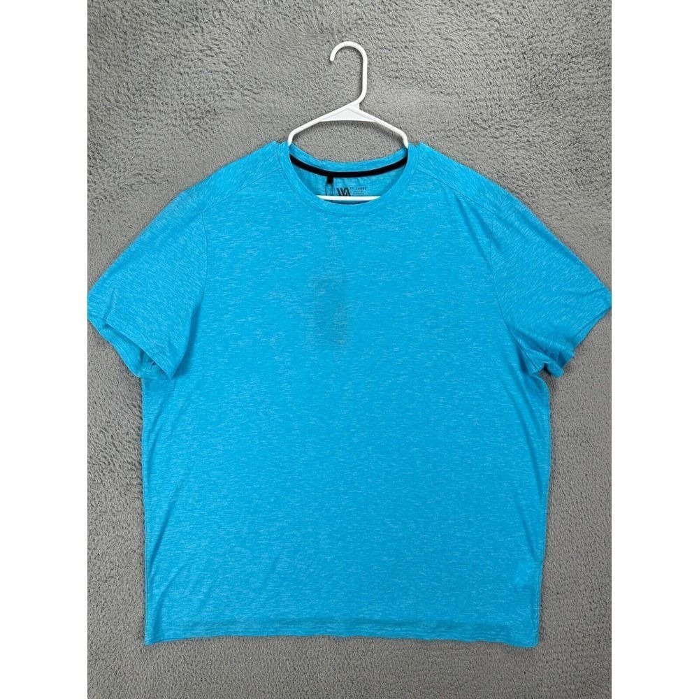 VRST Shirt Adult 2XL Blue Core Tee Heather Anti-Odor Running Activewear Mens NEW